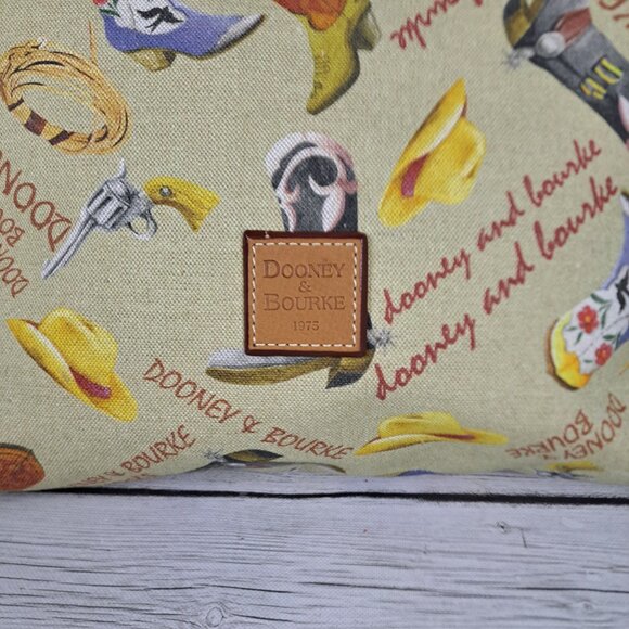 Dooney & Bourke Purse Western Cowboy Print - Picture 2 of 15